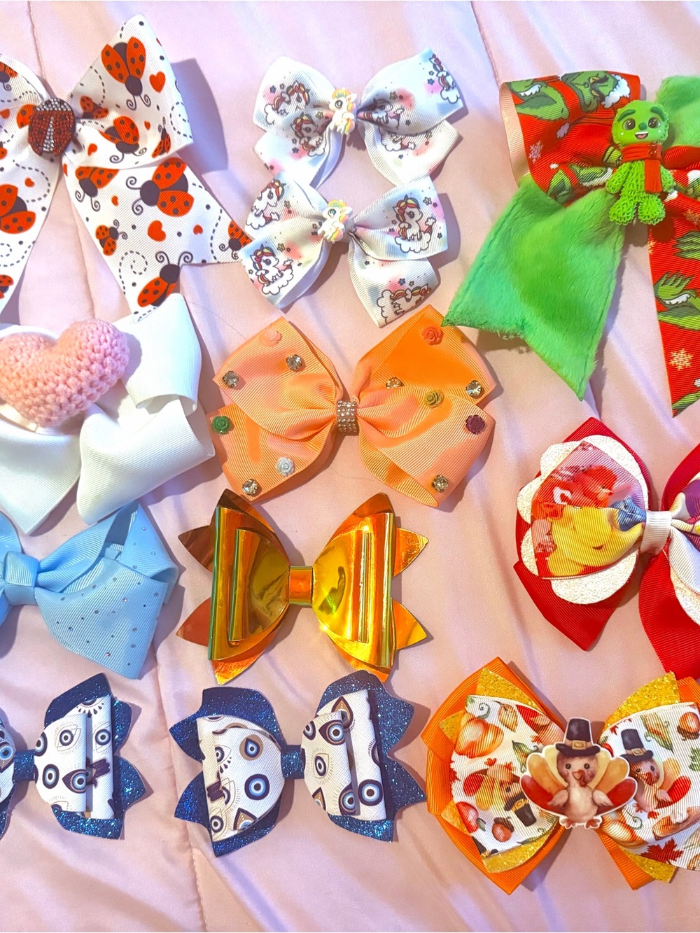 Girls hair bows- handmade